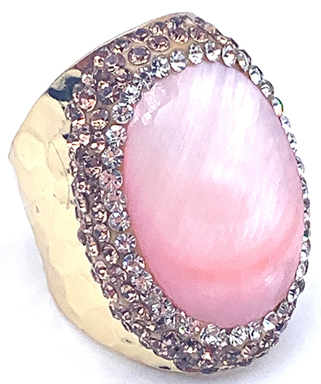 BAGUE NACRE ROSE