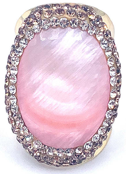 BAGUE NACRE ROSE