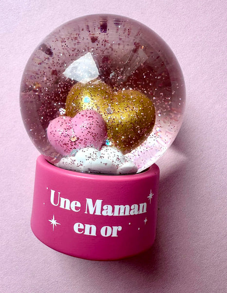 MINI BOULE A NEIGE UNE MAMAN EN OR RITUEL DE LUNE