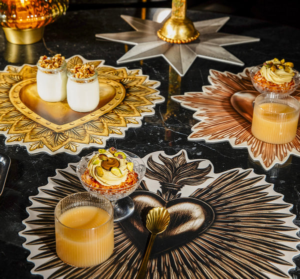 SET DE TABLE EX VOTO BRONZE  PODEVACHE