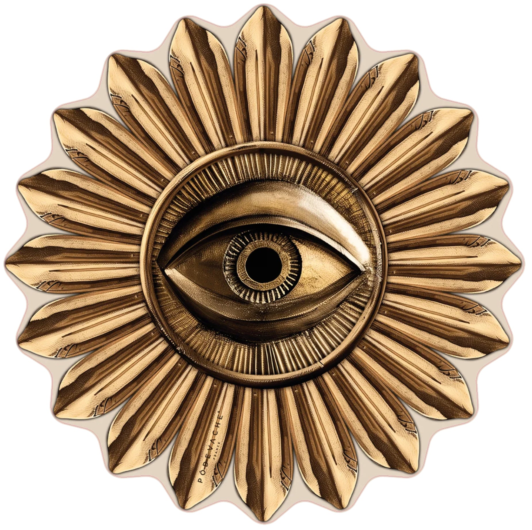 SET DE TABLE OEIL GOLD  PODEVACHE