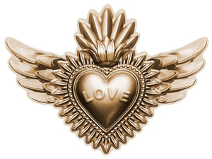 SET DE TABLE COEUR AILES GOLD  PODEVACHE