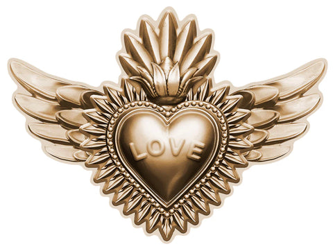 SET DE TABLE COEUR AILES GOLD  PODEVACHE