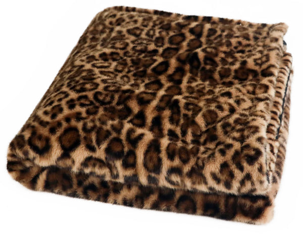 PLAID FAUSSE FOURRURE LEOPARD PODEVACHE