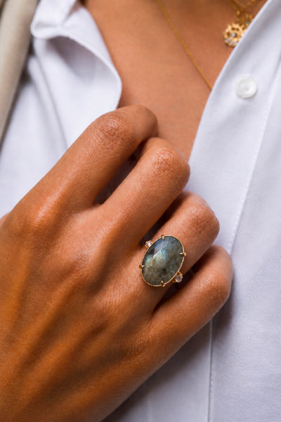 BAGUE MILA LABRADORITE
