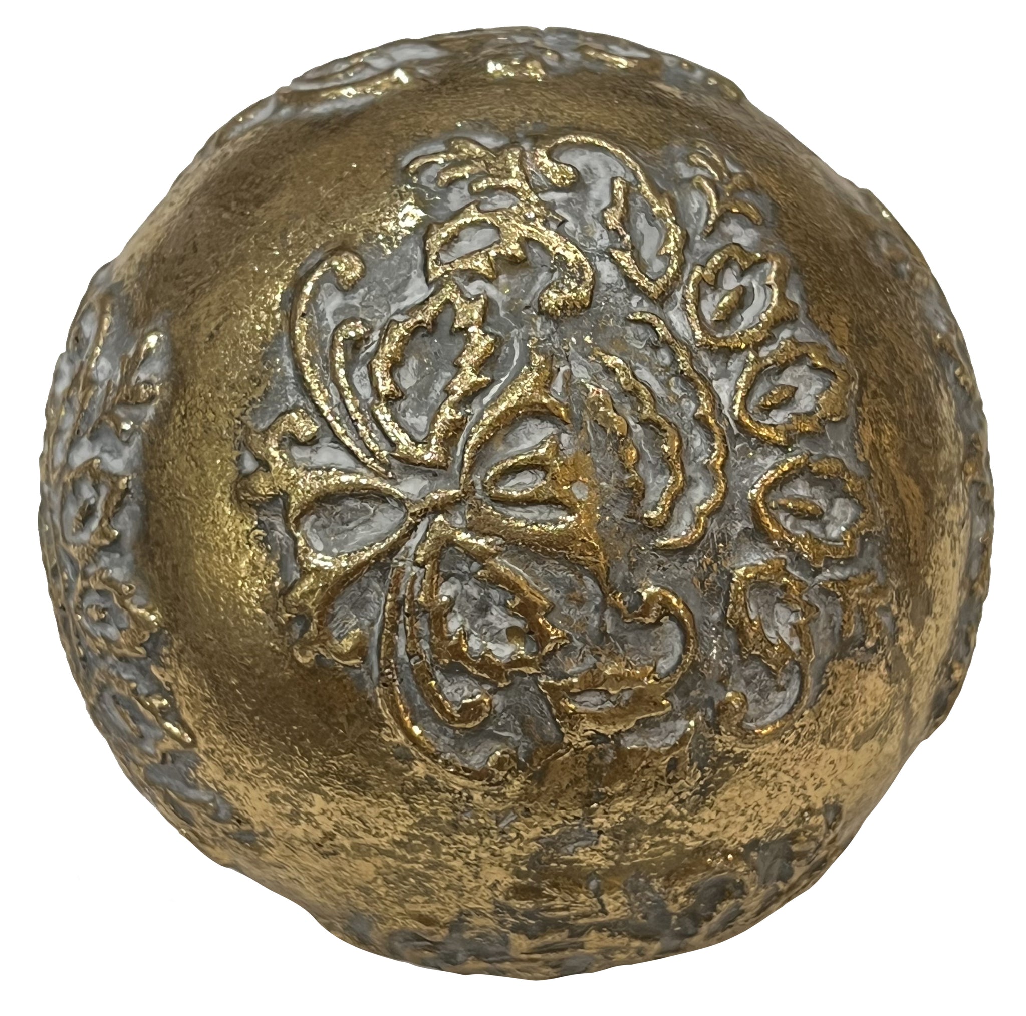 BOULE DECORATIVE RESINE ANTIQUE