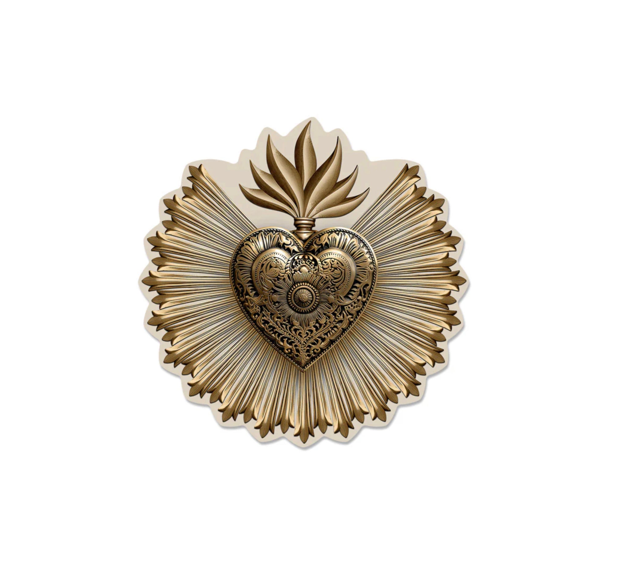 LOT DE 6 DESSOUS DE VERRE EX VOTO GOLD  PODEVACHE