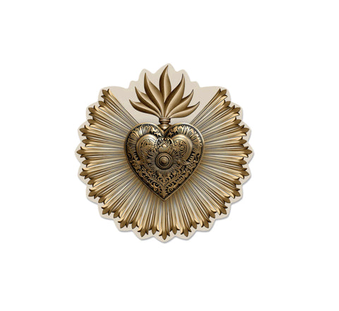 LOT DE 6 DESSOUS DE VERRE EX VOTO GOLD  PODEVACHE