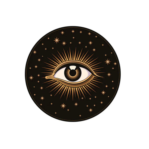 LOT DE 6 DESSOUS DE VERRE OEIL NOIR  PODEVACHE