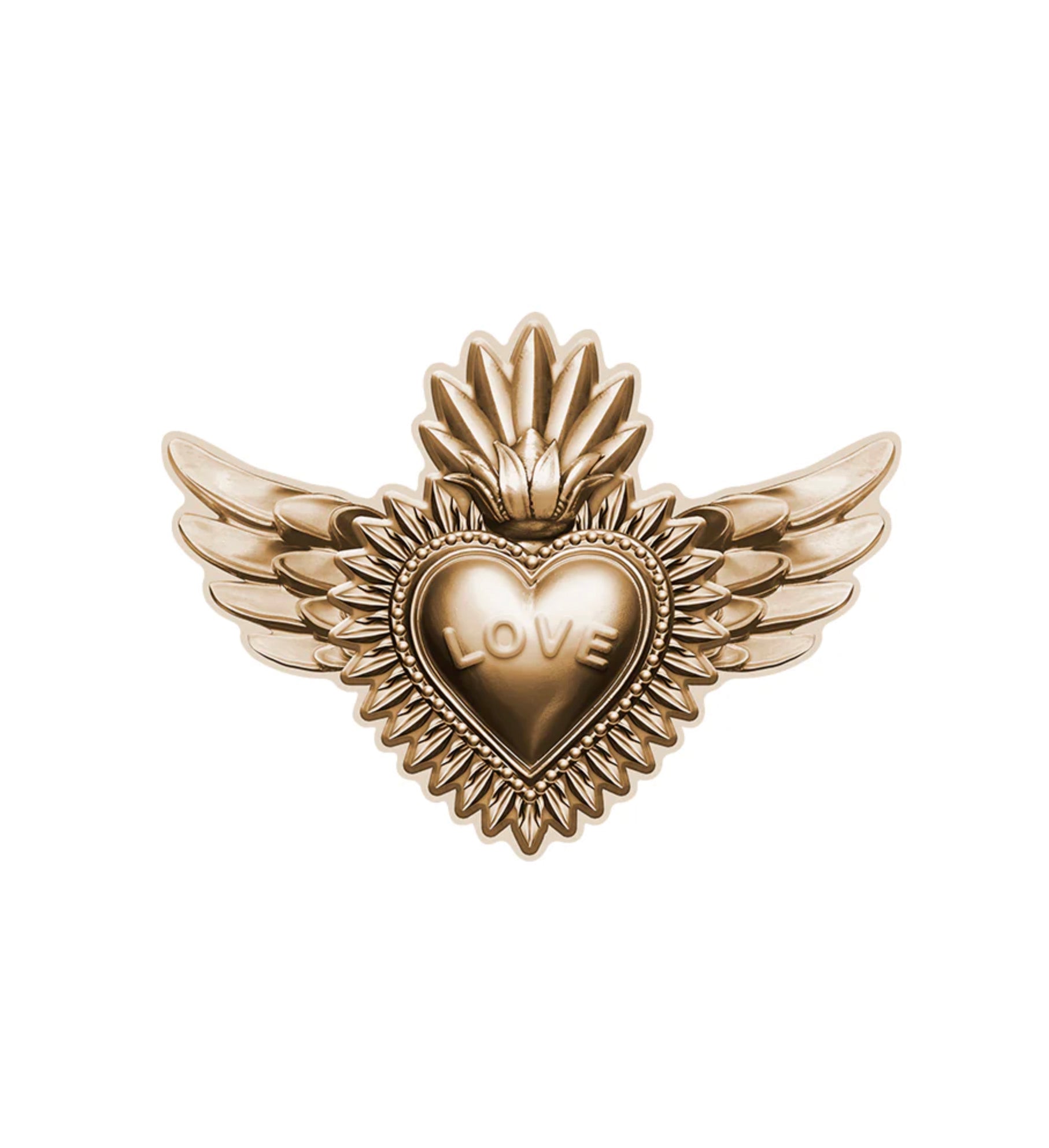 LOT DE 6 DESSOUS DE VERRE COEUR AILES  PODEVACHE