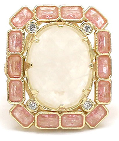 BAGUE ALIZEE QUARTZ BLANC