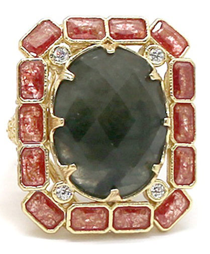 BAGUE ALIZEE LABRADORITE