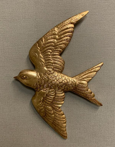 DECO MURALE OISEAU GOLD EMDE