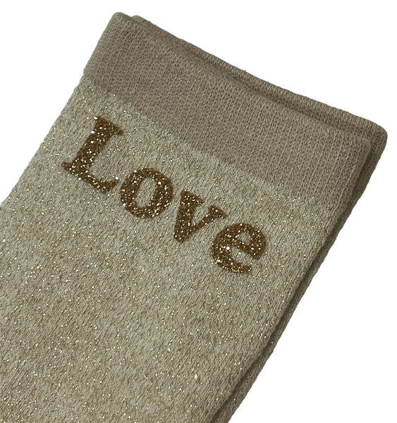 CHAUSSETTES PAILLETEES  LOVE OR PARISIENNE.KOM