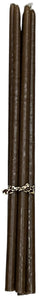 LOT DE 5 BOUGIES FLEURISTES CHOCOLAT LA CIERGERIE DES PREMONTRES