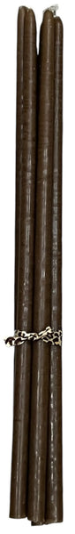LOT DE 5 BOUGIES FLEURISTES CHOCOLAT LA CIERGERIE DES PREMONTRES