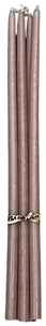 LOT DE 5 BOUGIES FLEURISTES VIEUX ROSE LA CIERGERIE DES PREMONTRES