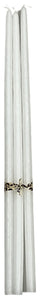 LOT DE 5 BOUGIES FLEURISTES BLANCHES LA CIERGERIE DES PREMONTRES