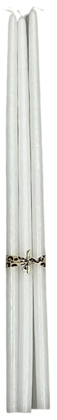 LOT DE 5 BOUGIES FLEURISTES BLANCHES LA CIERGERIE DES PREMONTRES