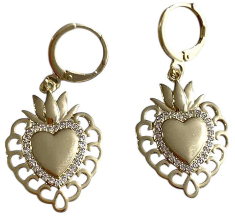 BOUCLES D'OREILLES EX VOTO OR