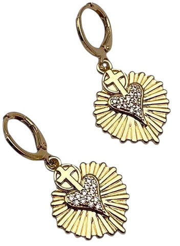 BOUCLES D'OREILLES EX VOTO OR