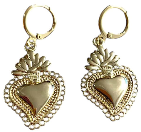 BOUCLES D'OREILLES EX VOTO OR