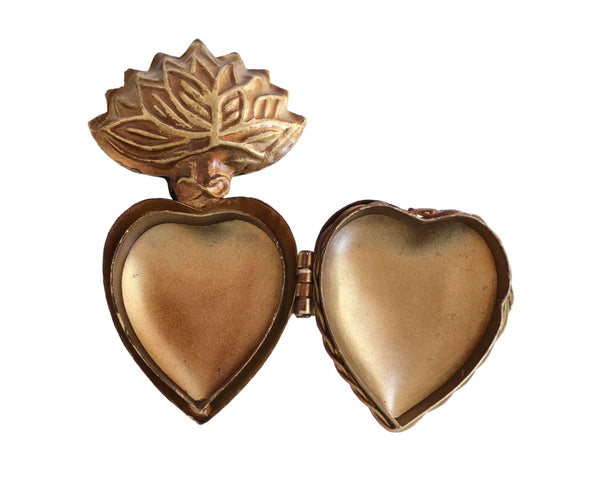 PETITE BOITE COEUR GOLD ANTIQUE THE QUEEN OF CROWNS