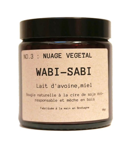 BOUGIE VEGETALE 90 GR N°3 NUAGE VEGETAL WABI SABI