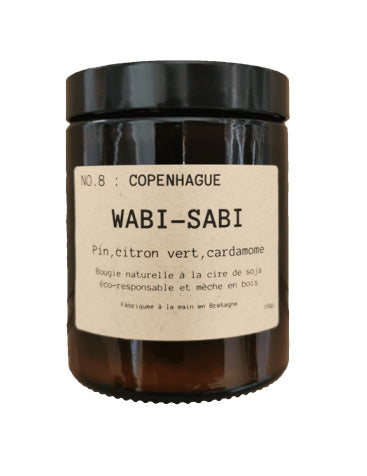 BOUGIE VEGETALE 150 GR N°8 COPENHAGUE WABI SABI